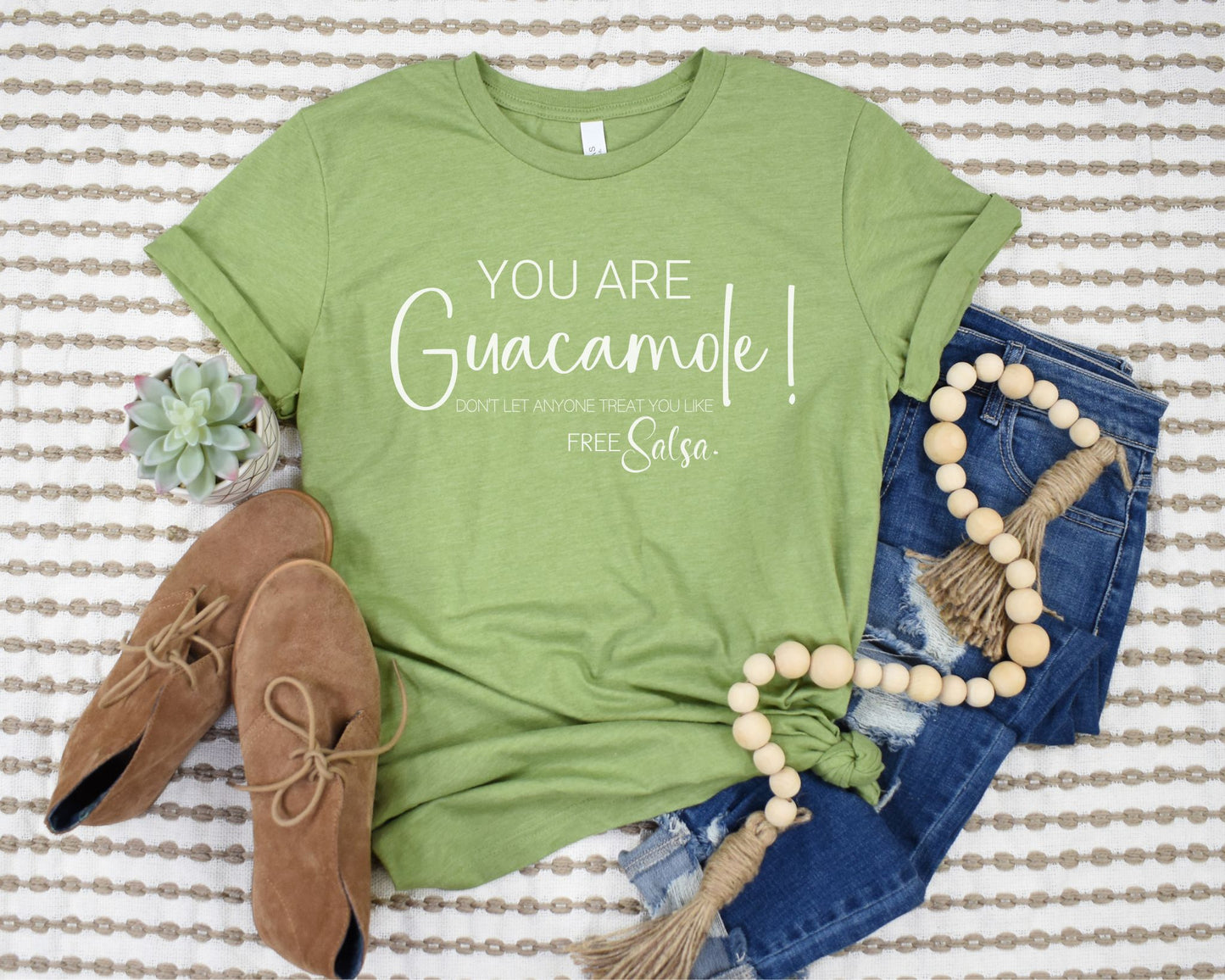 You Are Guacamole (HeatherGreen/HeatherPeach)