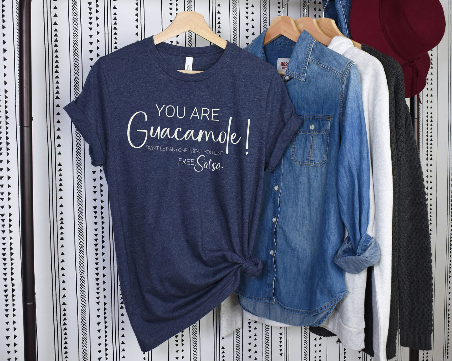 You Are Guacamole (HeatherMauve/HeatherNavy/Navy)