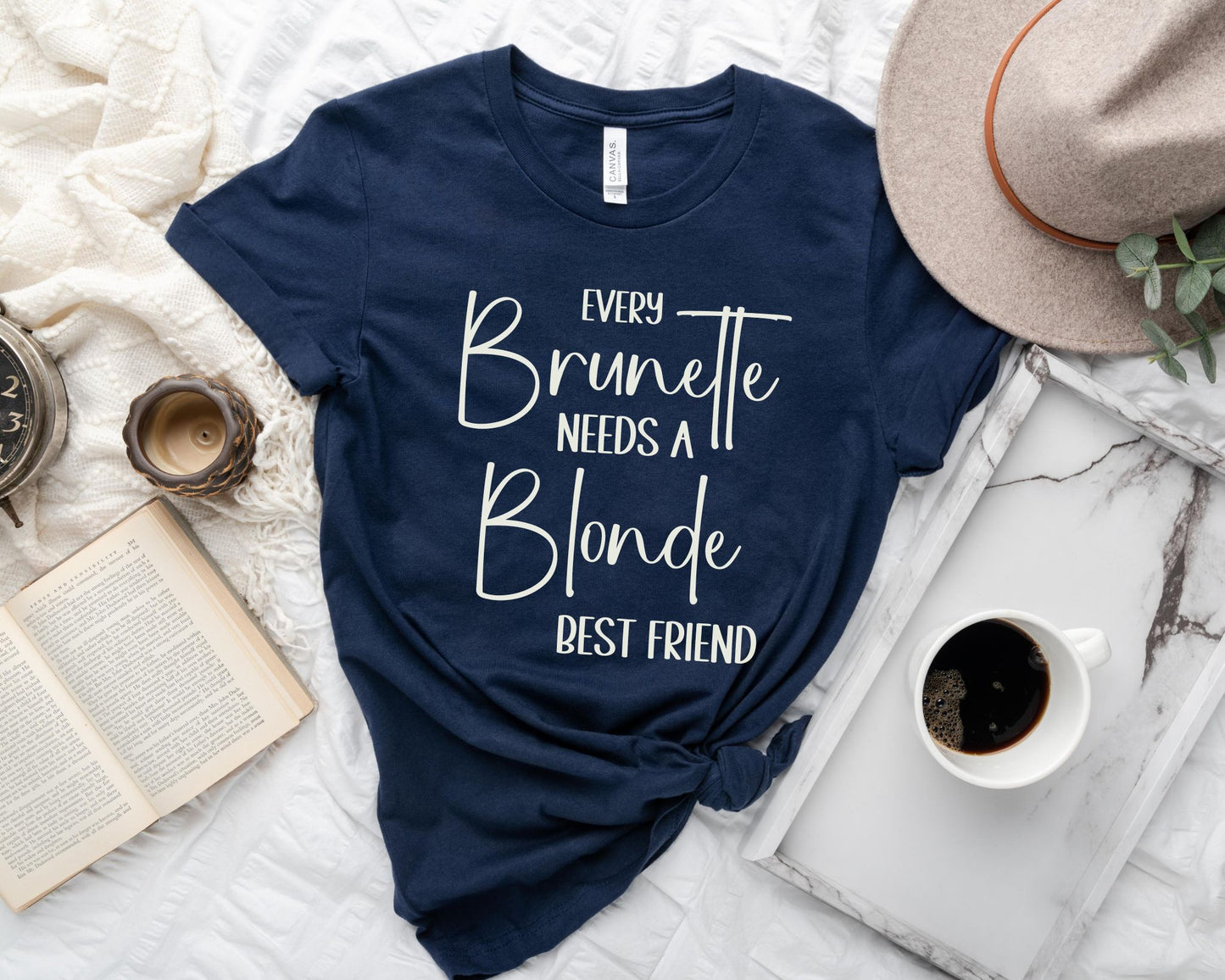 Every Brunette Needs a Blonde BFF (HeatherMauve/HeatherPeach/HeatherNavy/Navy)